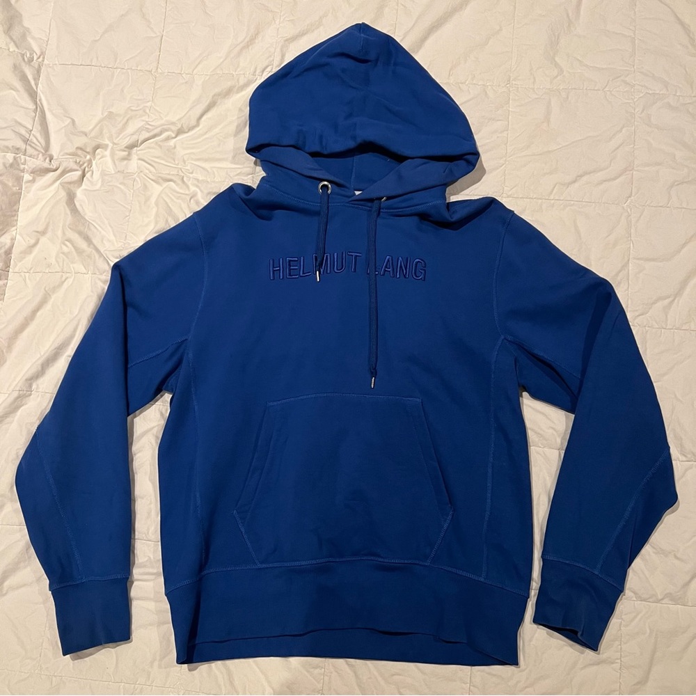 Helmut Lang Embroidered Logo Hoodie